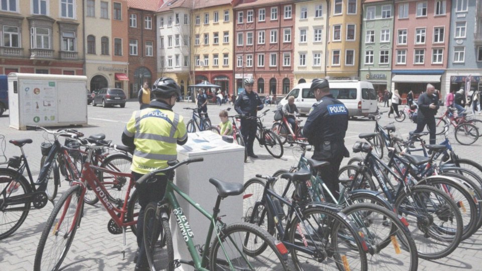 Jak policja wspiera akcje znakowania rowerów?